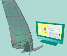 Surf the net von Nicole Pruckermayr + IOhannes Zmölnig